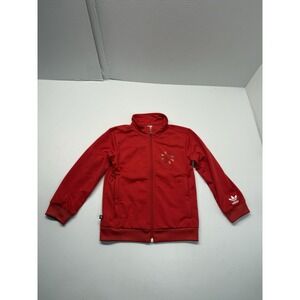 Adidas Originals Toddler 4T Adicolor Track Jacket HB9460 Vivid Red